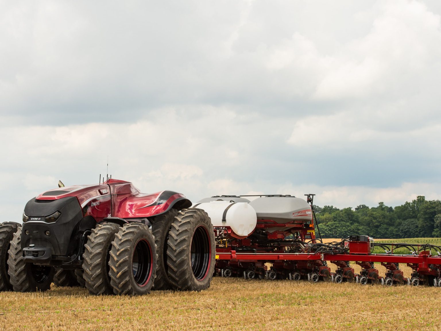 Беспилотный автономный трактор, разработанный компанией New Holland Courtesy CNH