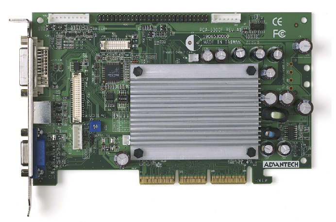 Первая промышленная видеокарта Advantech с интерфейсом AGP — PCA-5640