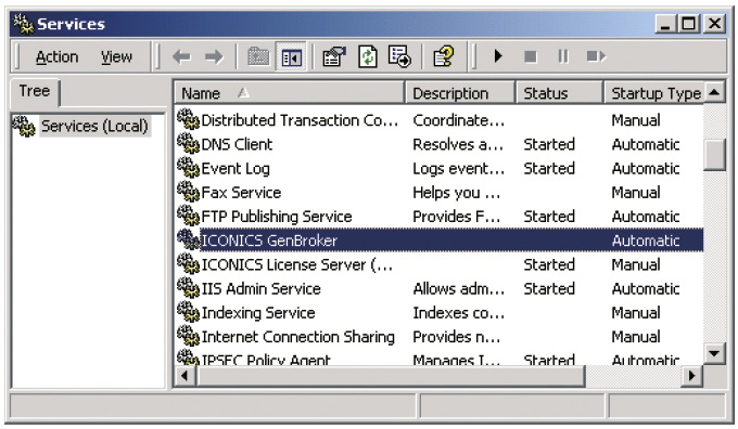 Рис. 2. Служба GenBroker