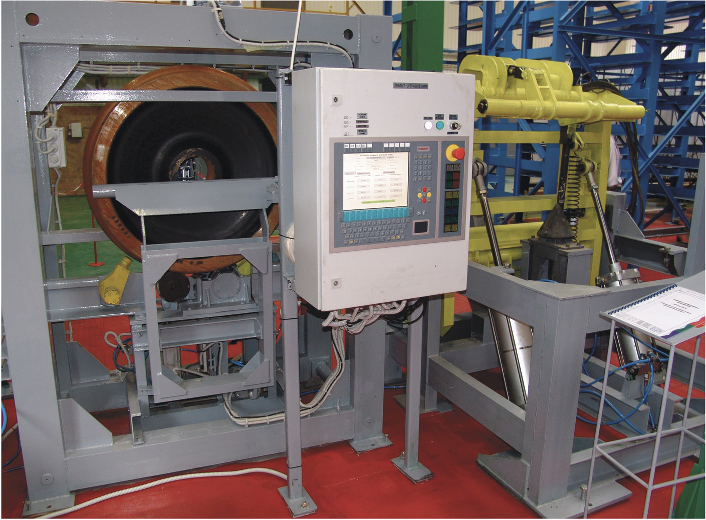 Рис. 3. Установка входного контроля параметров колёс