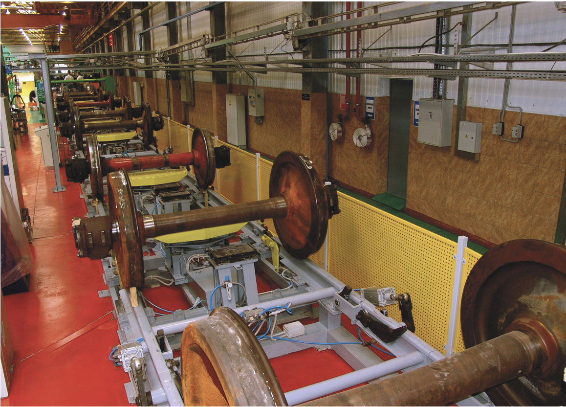 Рис. 8. Транспортёр перемещения колёсных пар