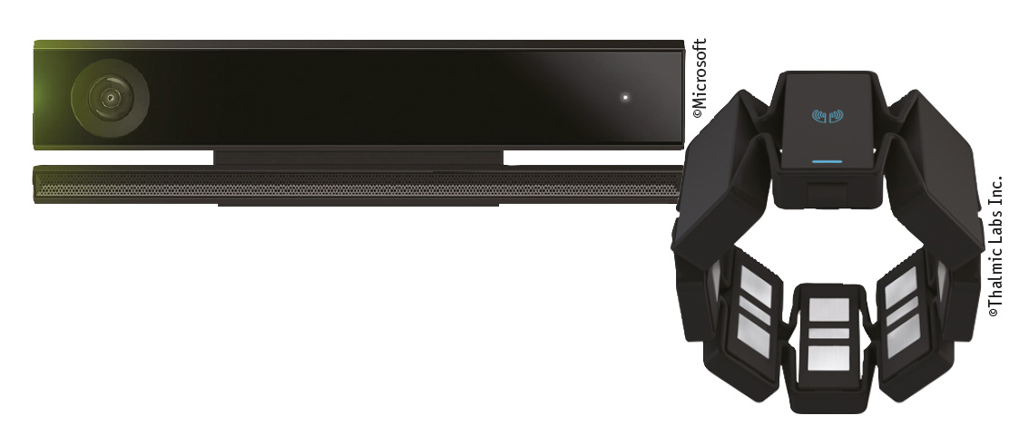 Рис. 5. Контроллер Microsoft Kinect. Рис. 6. Браслет Myo