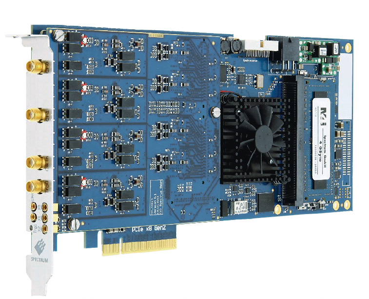 Рис. 1. M4i.4451-x8 – 4-канальный дигитайзер компании Spectrum с интерфейсом PCIe x8 Gen2