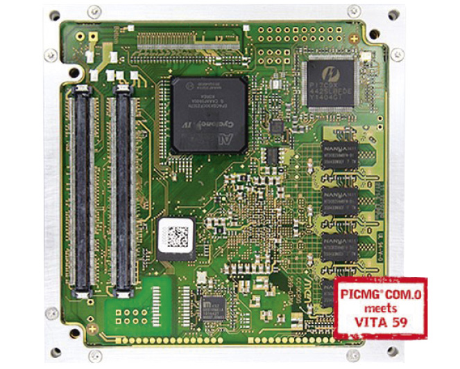 Рис. 1. Матрица FPGA на модуле Rugged COM Express CC10C с процессором ARM i.MX6