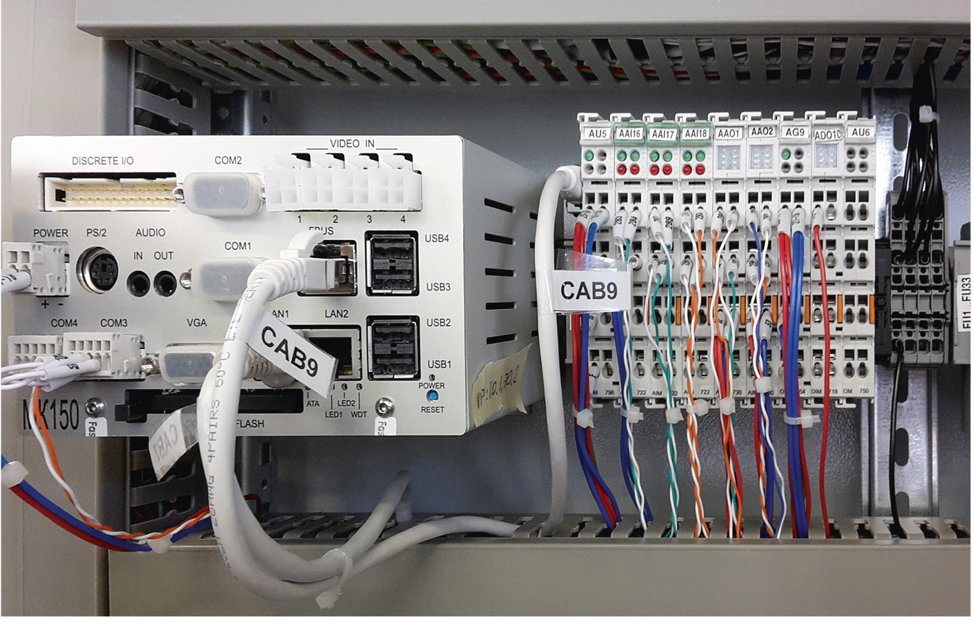 Рис. 3. Вычислитель FASTWEL МК150 и модули FASTWEL I/O