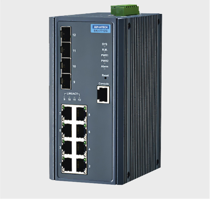 Рис. 2. Управляемый Ethernet-коммутатор серии EKI-7000