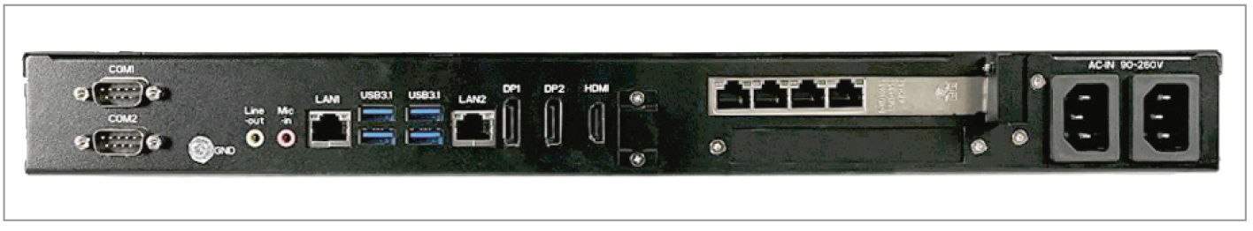 Рис. 3. Задняя панель IPC-SYS8FN2