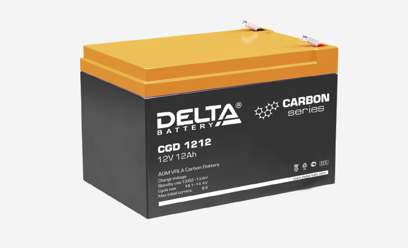 Рис. 1. Аккумуляторная батарея DELTA CGD 1212 12 В, 12 А·ч