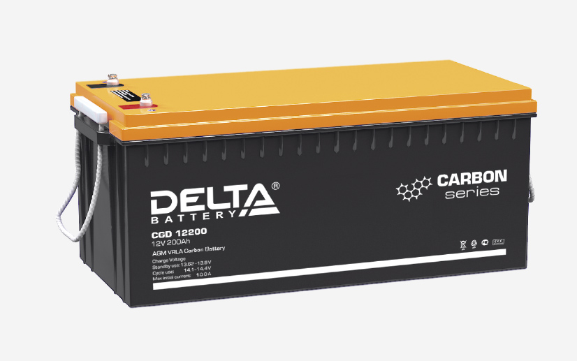 Рис. 3. Аккумуляторная батарея DELTA CGD 12200 12 В, 200 А·ч
