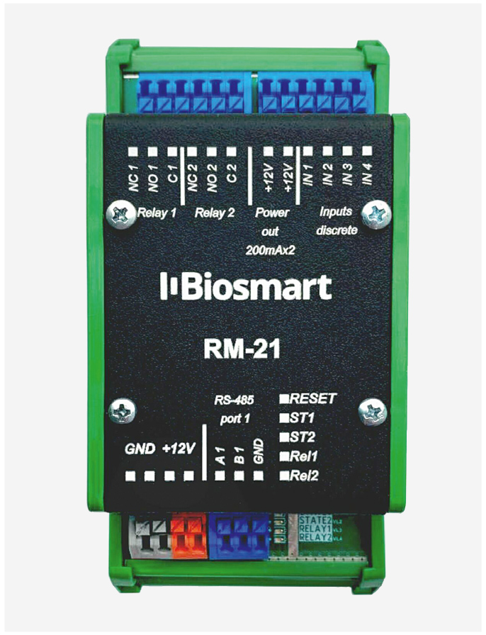 Рис. 4. Релейный модуль BioSmart RM-21 OSDP