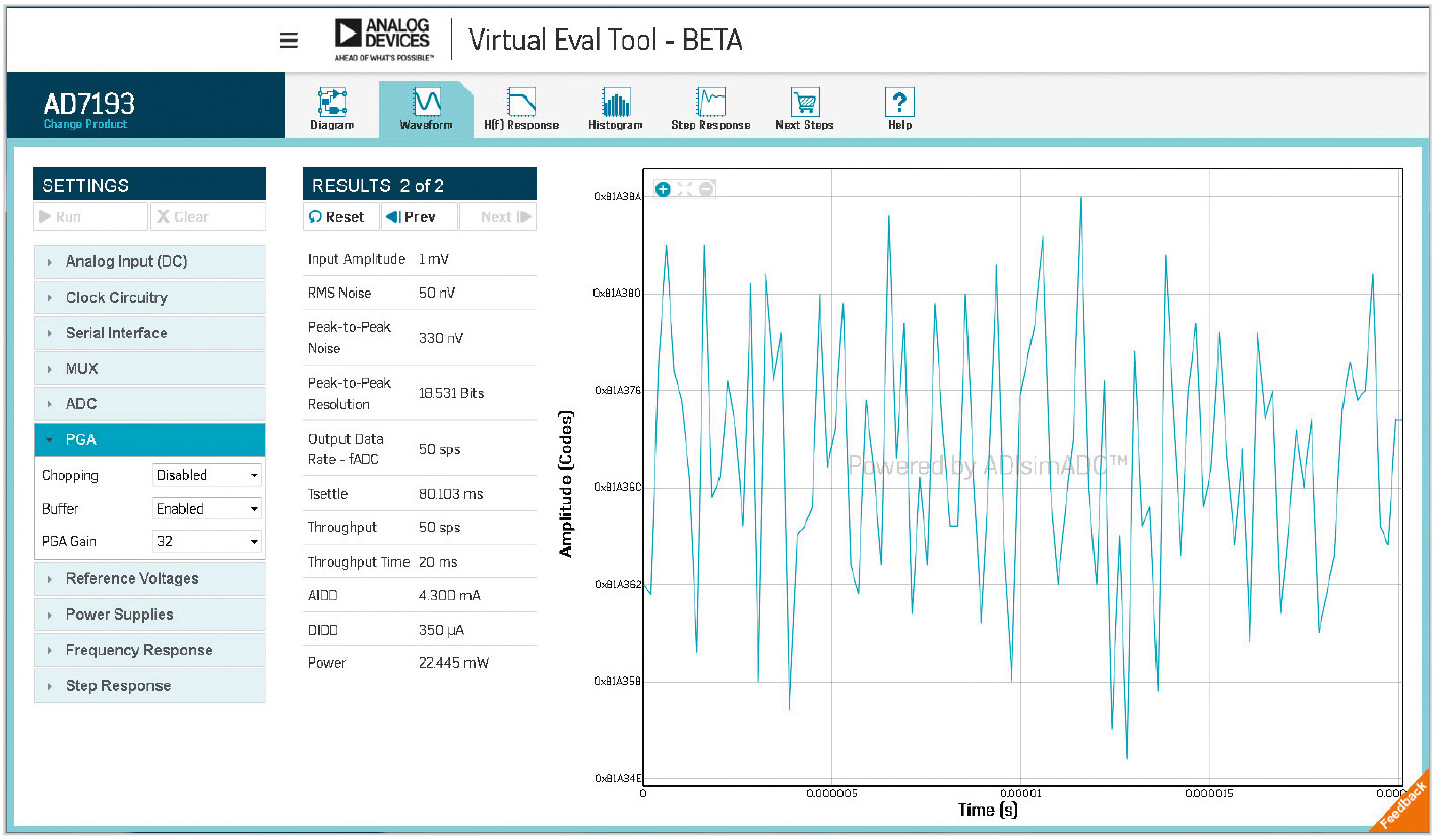 Рис. 17. Окно программы Virtual Eval для ввода базовых параметров