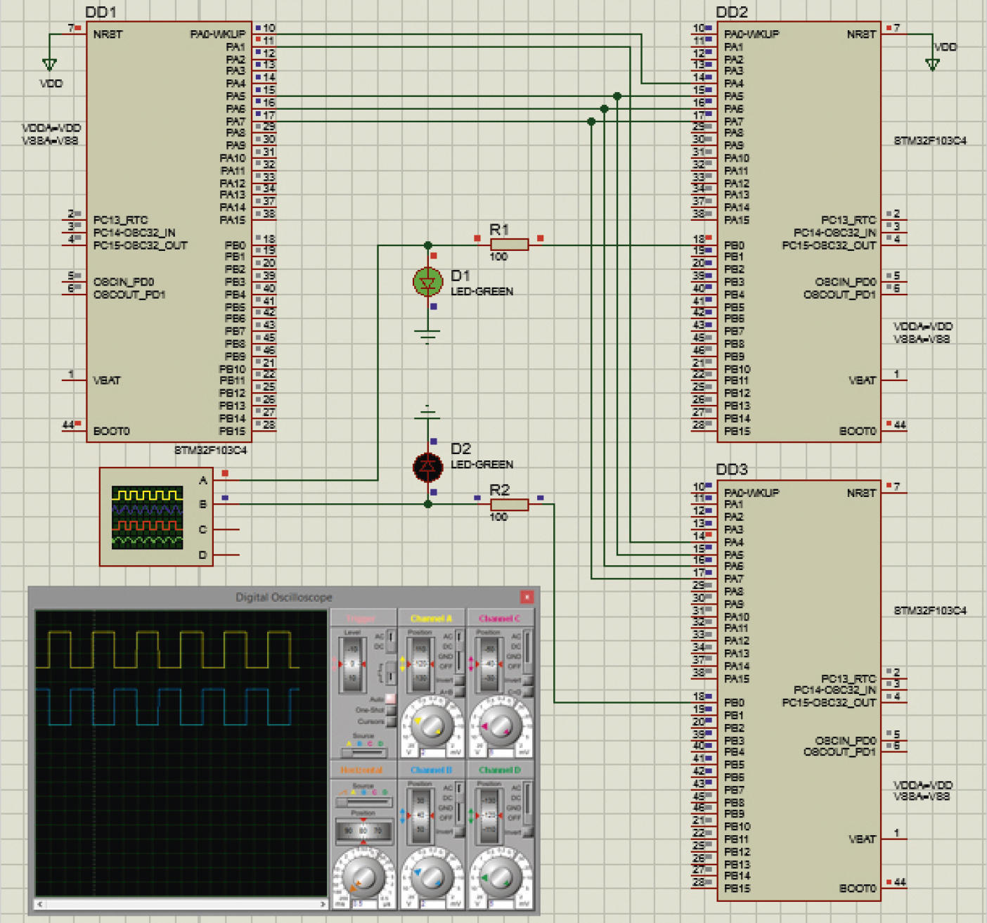Spi Module Proteus Работа с последовательным интерфейсом SPI в программной среде Proteus 8 ...