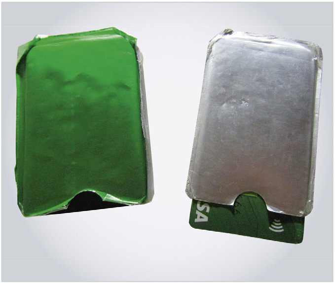 Рис. 10. Внешний вид защитного чехла из RF-56 для банковской карты