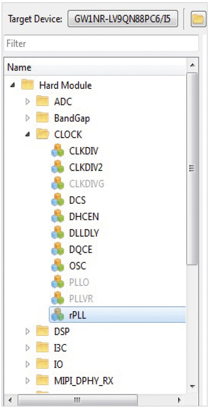 Рис. 15. Дерево генератора IP-ядер