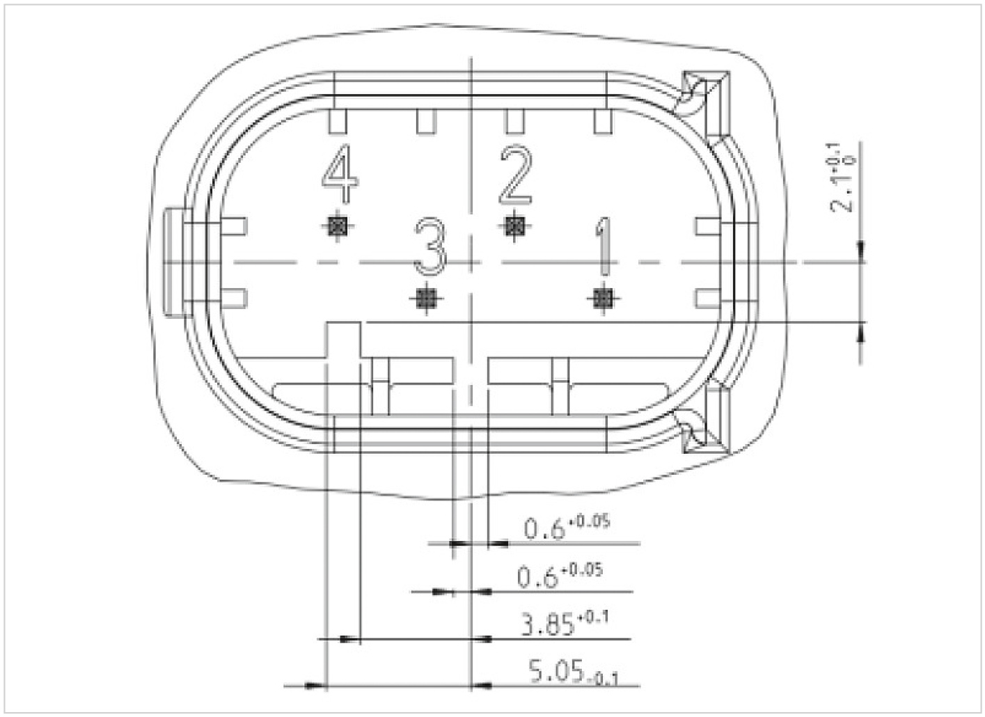 Рис. 13. Распиновка контактов датчика SGX-BLD-1