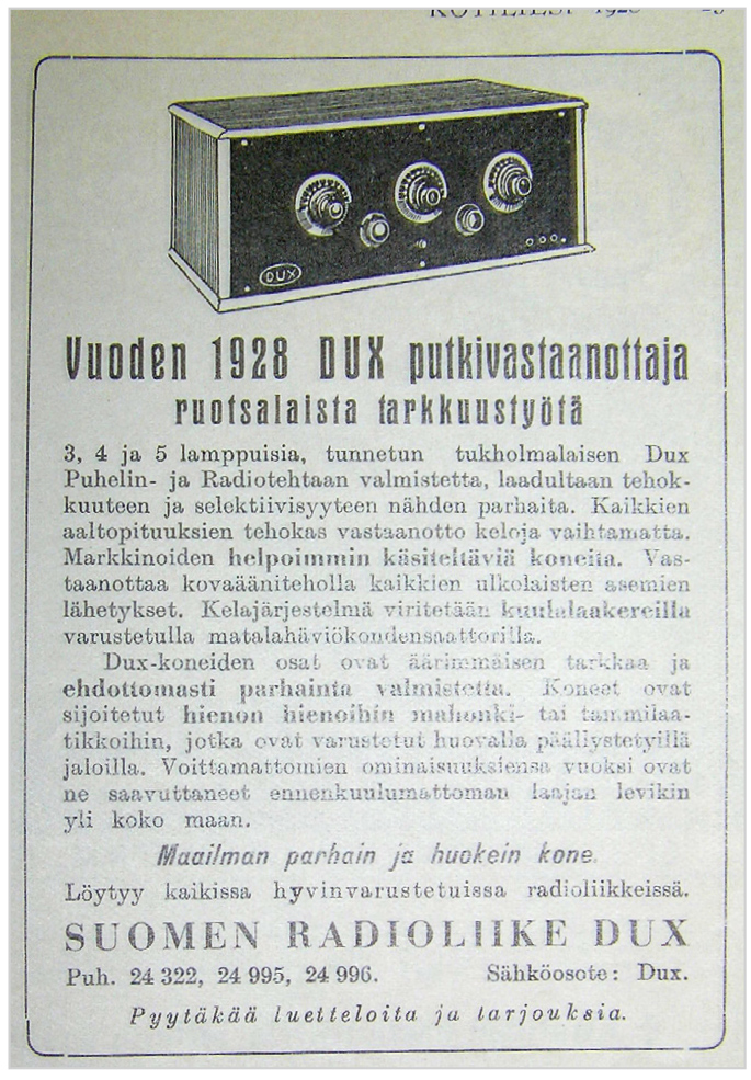 Рис. 10. Радиоприёмник фирмы DUX