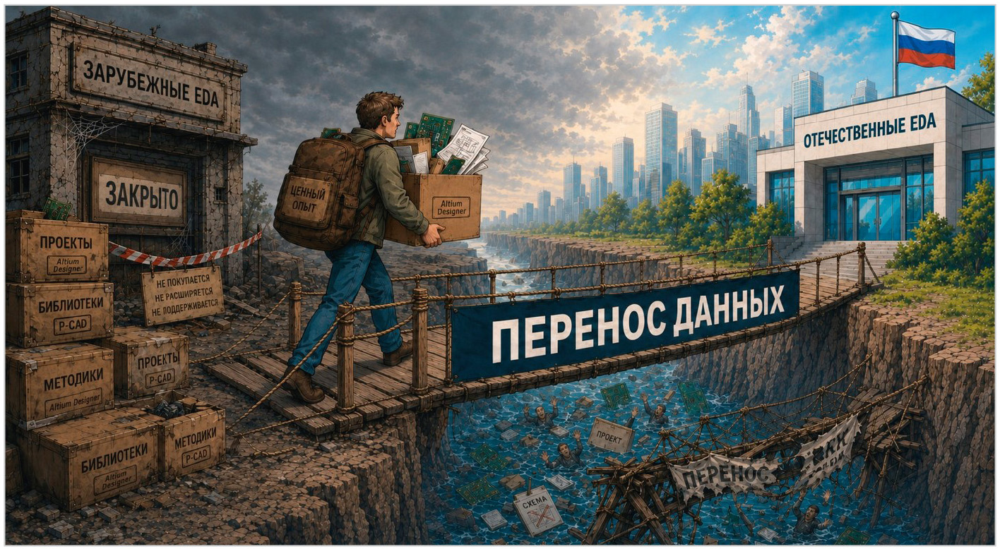 Рис. 1. Перенос наработок между системами практически всегда вызывает трудности