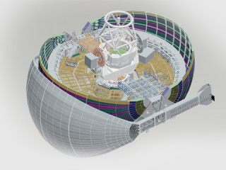 Система управления створками укрытия телескопа наземного оптико-лазерного центра
