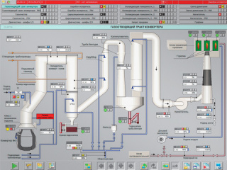 АСУ ТП газоотводящего тракта конвертера