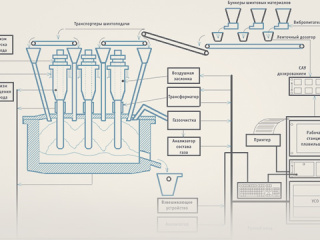 АСУ ТП руднотермической электропечи для выплавки сплавов на основе кремния